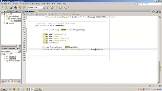 Java ArrayLists смотреть онлайн