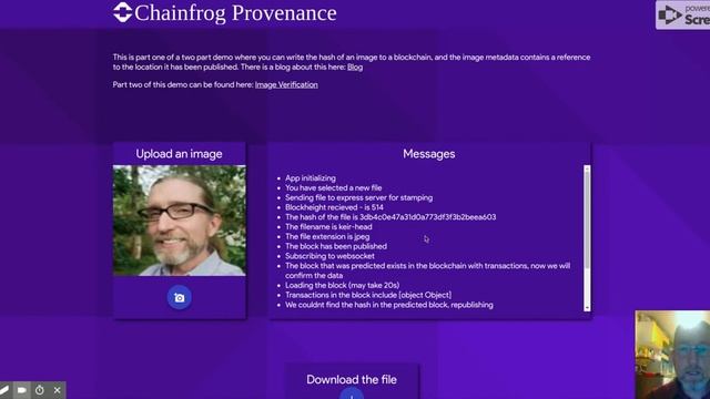 Demo of blockchain digital file provenance system for copyright protection смотреть онлайн