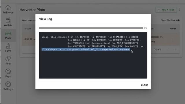 Chia Mining - how to fix chia chiapos: error: argument -d/--final_dir: expected one argument смотреть онлайн