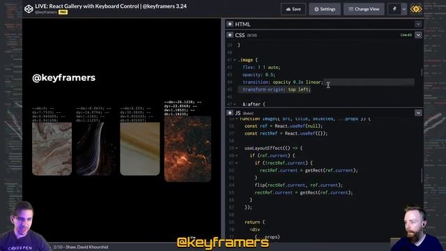 LIVE: React Gallery with Keyboard Control | @keyframers 3.24 смотреть онлайн