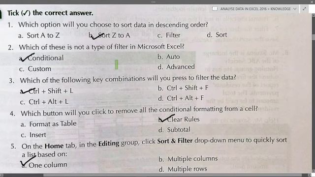 TERABYTES COMPUTER CLASS-7 PART-4 CH-3 ANALYSE DATA IN EXCEL 2016@Get Knowledge Spread Knowledge смотреть онлайн
