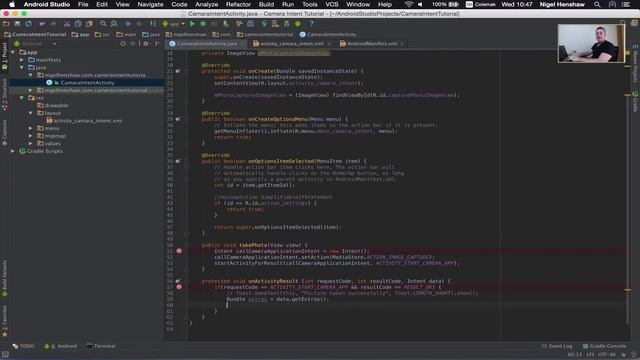 How to create an android camera app using intents - Part 4 смотреть онлайн