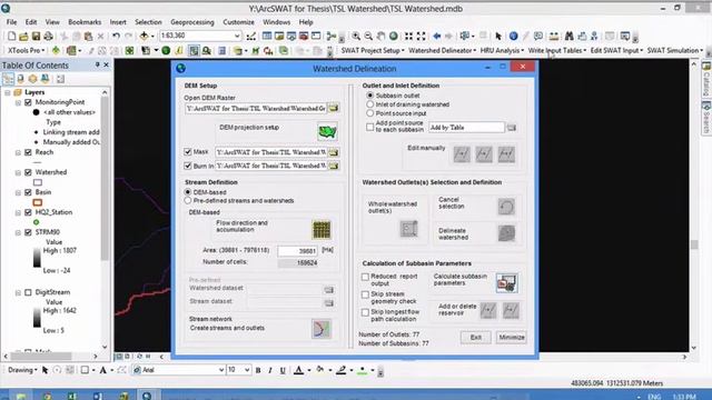 ArcSWAT: Error with blank spaces in the watershed смотреть онлайн