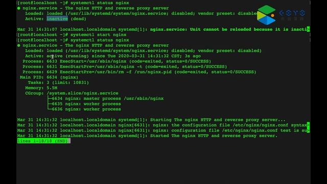 CentOS 8 NGINX 服務安裝與啟用 смотреть онлайн