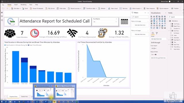 Generate Microsoft Teams Attendance Report Using Power BI with few Clicks смотреть онлайн
