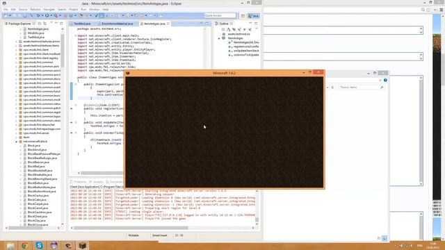 Как создать мод для Minecraft. 11. Броня и радиация смотреть онлайн