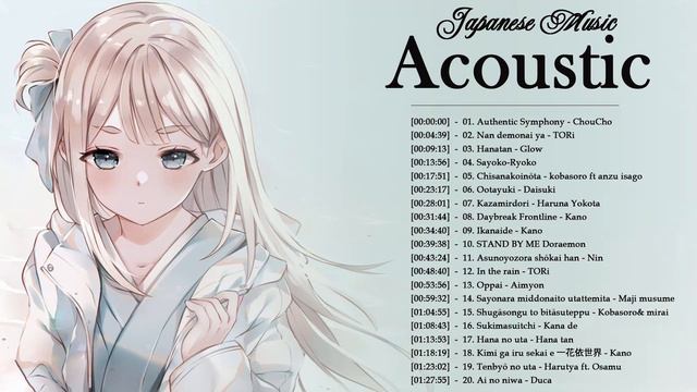【1 Hour】Best Acoustic Japanese Songs 2022 - Make You Relax And For Sleep #8