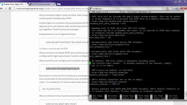 Instalación servidor LEMP en Ubuntu 14.04 смотреть онлайн