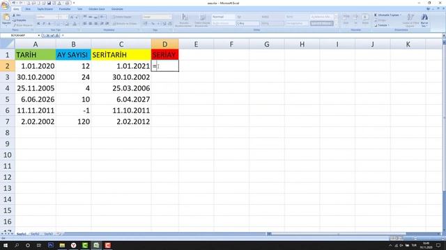 Excel - Seri Tarih & Seri Ay Nasıl Yapılır? [İleri Düzey Excel Eğitimi Ücretsiz] смотреть онлайн