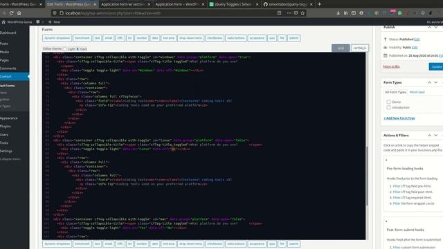 Sectioning forms & toggling optional sections in Contact Form 7 with the Smart Grid-layout extensio смотреть онлайн