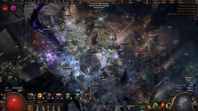 [3.17] Path of Exile Archnemesis league - Venom Gyre Berserker - Simu wave 30 showcase смотреть онлайн