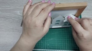 Немного картона, рамочка для фото и вот уже новогодний городок готов. DIY Christmas Village!