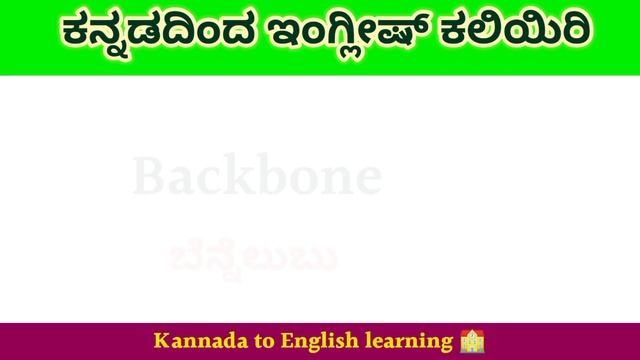 Basic English Vocabulary ?. Kannada words meaning in English. #englishgrammar #kannada смотреть онлайн