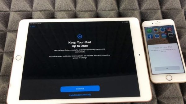 How to SetUp New iPad using Quick Start with iPhone or iPad to sign in automatically