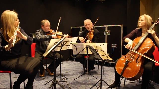 Mozart Quartet In D Major KV285 (1st Mvt) - Lisa Friend (Flute) & The Brodsky Quartet