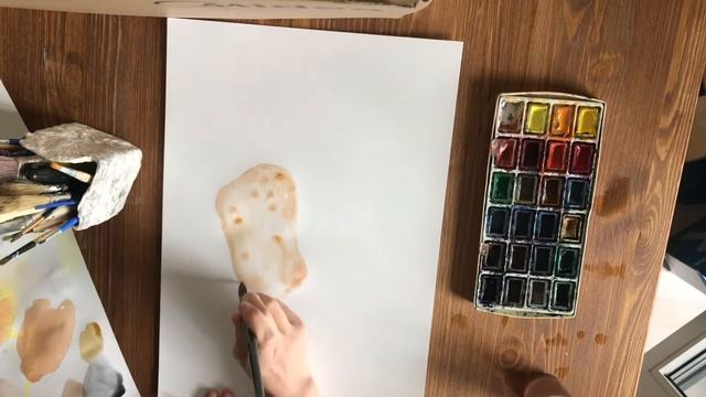 БЫСТРЫЕ КАРТИНЫ В ТЕХНИКЕ "АКВАРЕЛЬ" / АБСТРАКЦИЯ / Interior painting with watercolor ? tutorial? смотреть онлайн