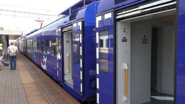 Новый экспресс РЭКС, электропоезд ЭП2Д-0104 ЦППК смотреть онлайн