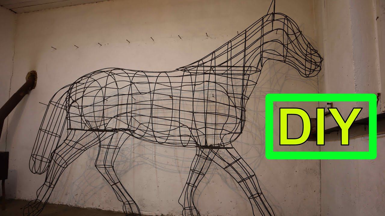 Лошадь из проволоки по чертежам своими руками/ Wire horse смотреть онлайн