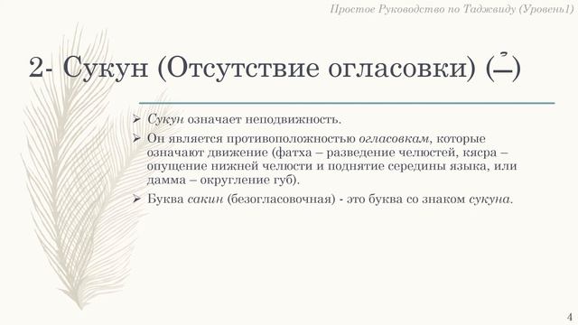 Урок 2 (а): 'Сукун' смотреть онлайн