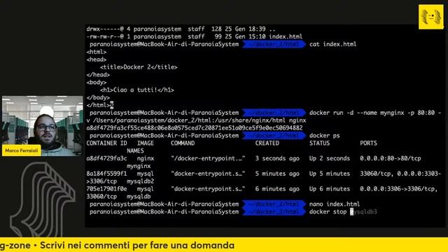 Minicorso Docker: Volumi e Network di Docker • Coding Zone 21 смотреть онлайн