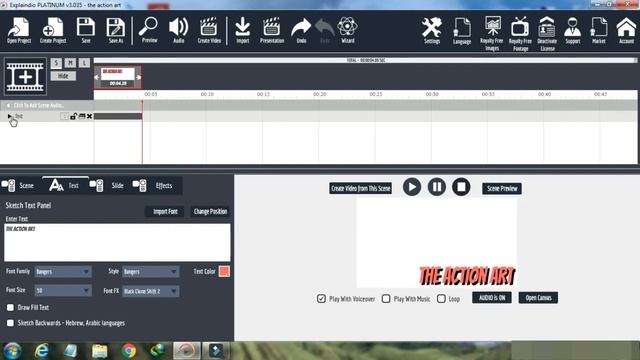 Explaindio - Change Sketch Text Color Add Effect смотреть онлайн