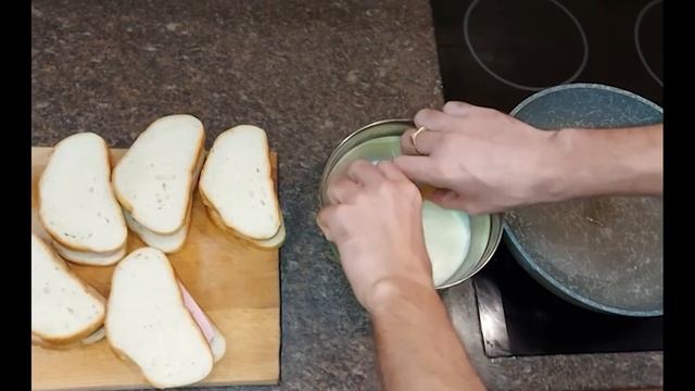 Крутой Завтрак за 3 минуты! Горячие бутерброды супер рецепт! вкусно как в детстве! Перекус!