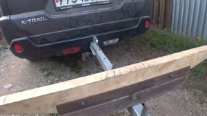 Перевозка 4 метровой доски на прицепе крепыш 2.