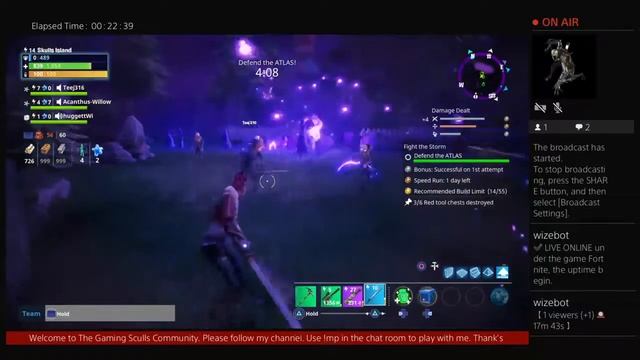 [US] [PS4] 8/27/2017 Fortnite Twitch.tv/the_gaming_sculls (Part 2) смотреть онлайн