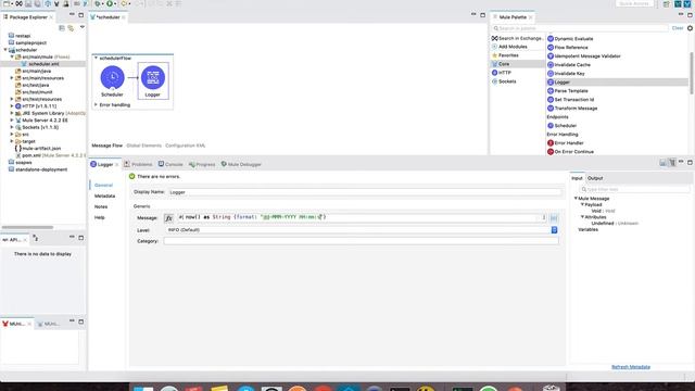 Scheduler Endpoint using Mule 4 | Anypoint Studio 7.4.2 смотреть онлайн