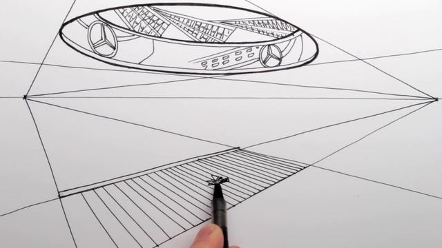 How to Draw Perspective: The Mercedes-Benz Stadium: Fast Version смотреть онлайн
