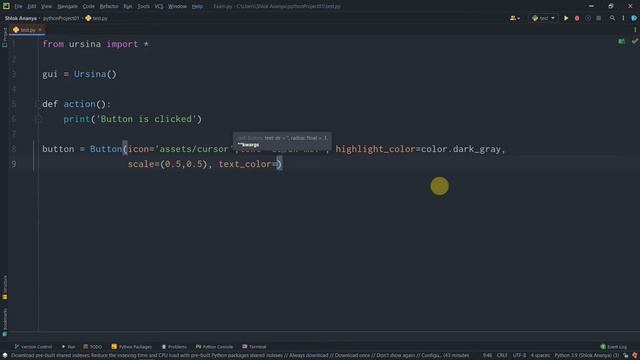 Buttons in Ursina Engine | Ursina Game Engine смотреть онлайн