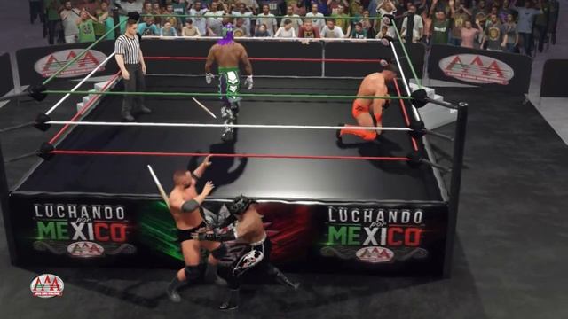Cage v Marshall v Dralistico v Pentagon / AAA Latin America Title / TM XXXI Mexico City / WWE 2K23 смотреть онлайн