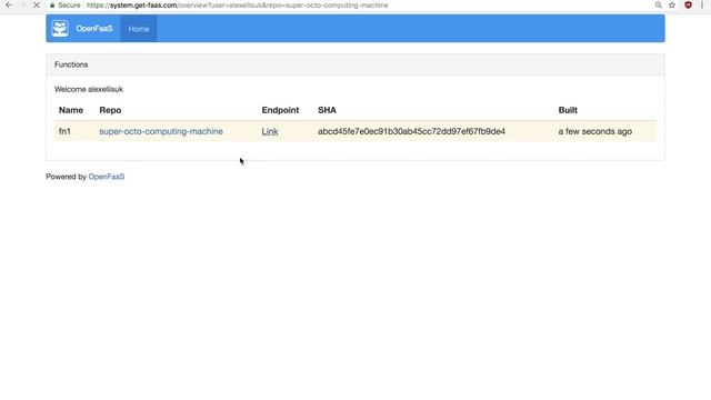Demo: OpenFaaS Cloud: GitOps for Functions смотреть онлайн