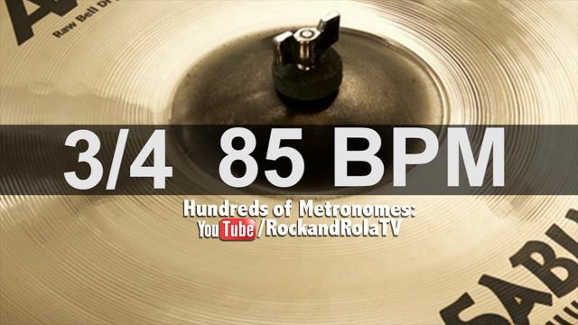 🔴 85 BPM 3/4 Ride Metronome смотреть онлайн