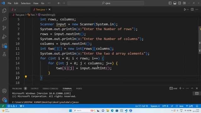 Core Java part50 |Multi-Dimensional Array|Program to Read and Print a Two Dimensional Array in java смотреть онлайн