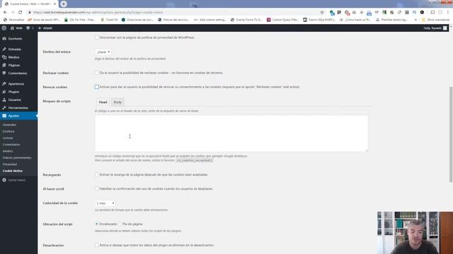 Aviso de consentimiento de COOKIES para tu web en WordPress смотреть онлайн