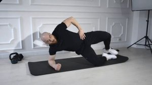 Разведение ног лёжа на боку . Евгений Лебедев