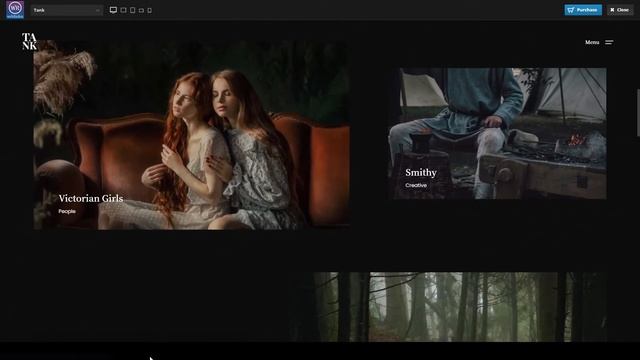 Tank - Creative Portfolio WordPress Theme dark blog смотреть онлайн