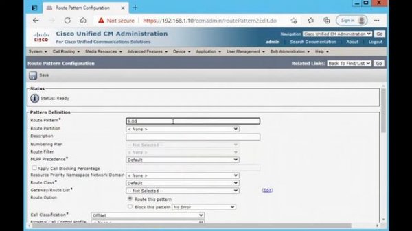 CUCM Partition and CSS Configuration