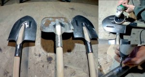 ЛОПАТА.Как правильно насадить лопату на черенок за две минуты.