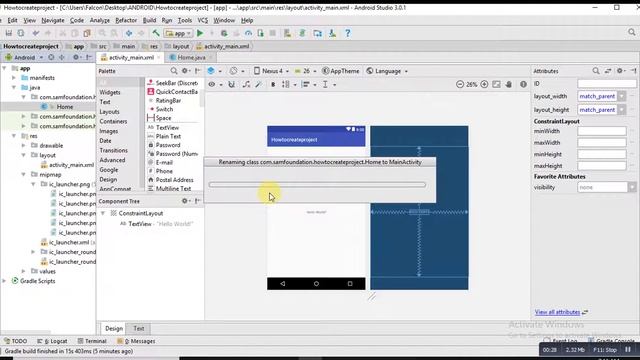 how to rename activity or class names without error (android studio 3.0.1) смотреть онлайн