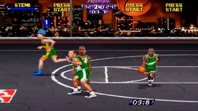 NBA Hangtime Game 7 Celtics - Ridiculous misses when on fire (PC) win смотреть онлайн