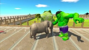 HULK GORO vs DARK T-REX OASIS DEATH RUN - Animal Revolt Battle Simulator