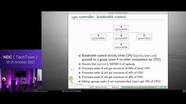 An introduction to control groups (cgroups) version 2 - Michael Kerrisk - NDC TechTown 2021 смотреть онлайн