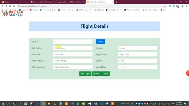 Flight Reservation System Using PHP and MySql смотреть онлайн