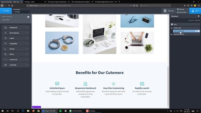 How to Create a Fixed Footer Using Oxygen смотреть онлайн