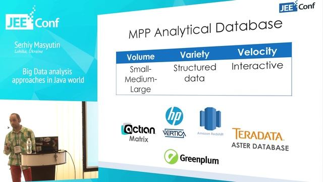 Big Data analysis approaches in Java world (Serhiy Masyutin, Ukraine) смотреть онлайн
