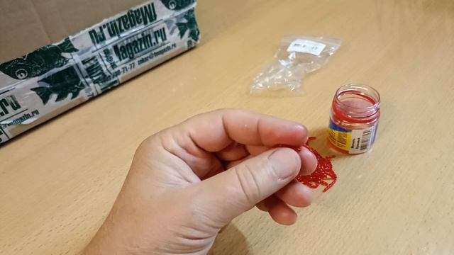 Распаковка посылки с искусственной приманкой Dunaev DS-Bloodworm XL по заказу Fmagazin смотреть онлайн