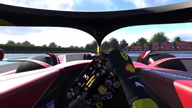 France, Round 12/22, Practice 3, Cockpit Cam, Replay, F1 22 Game смотреть онлайн