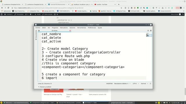 Tutorial Build a App Restaurant – Laravel + Vue.js Part 2 Categories ( Summarized) смотреть онлайн